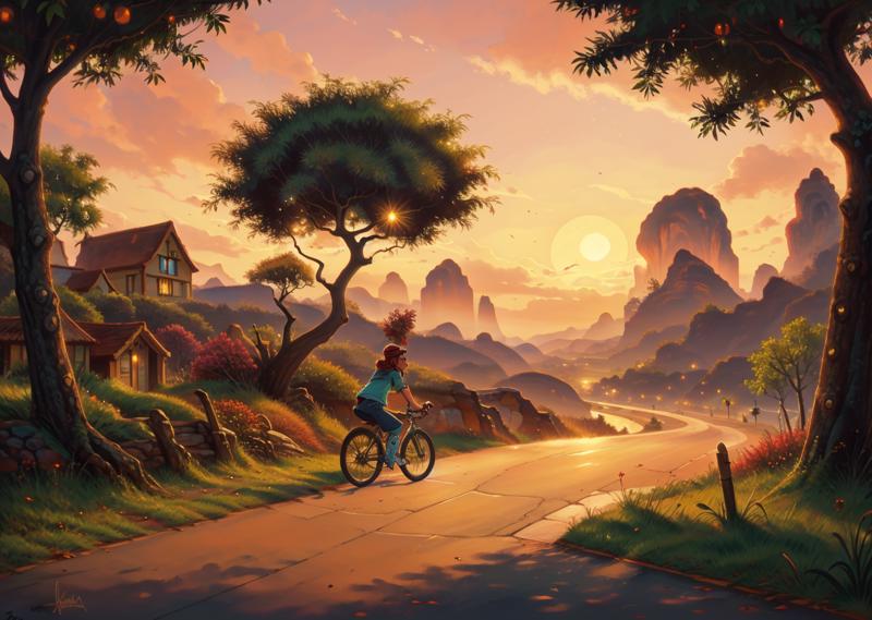 01001-3602816156-a Street bike in Pandora's Box landscape at Sunset.png